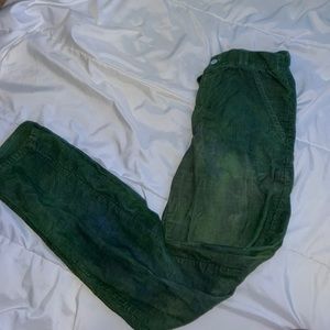 green vintage corduroy pants